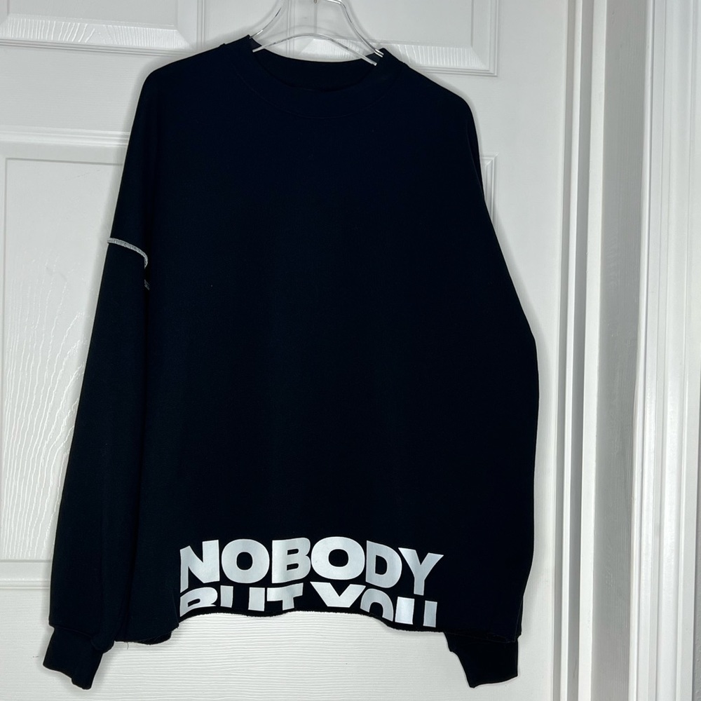 Sonder Brent Faiyaz Streetwear “Nobody But You” Black Sweatshirt Sz M - Picture 2 of 12